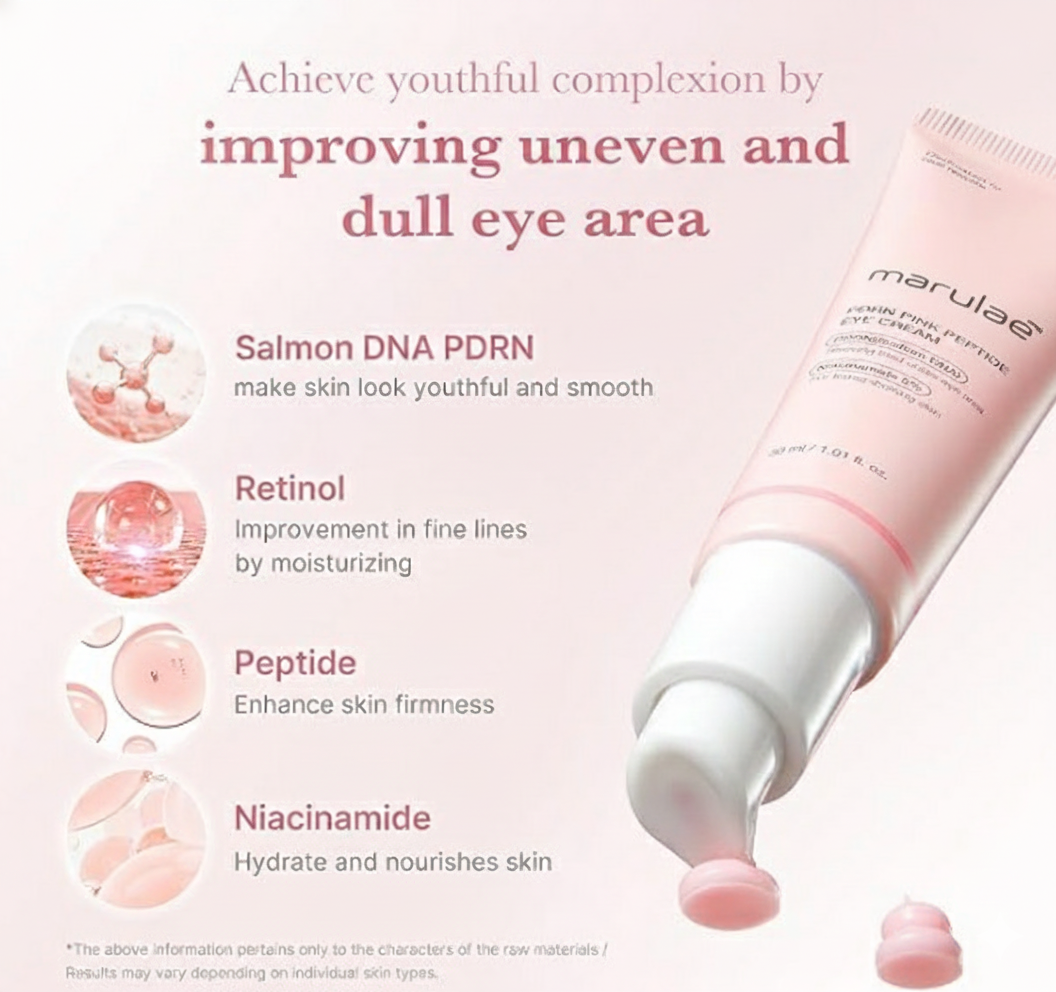 Marulae Salmon DNA PDRN Pink Peptide Eye Serum